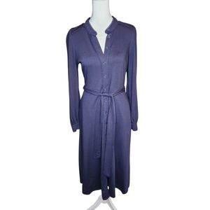 Boden Julia Jersey Shirt Dress Navy Blue Size US 4P